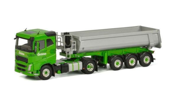 WSI01-1698 - VOLVO FH4 4x2 met 3-assige kipper aanhangwagen CHRISTEN AG - 1