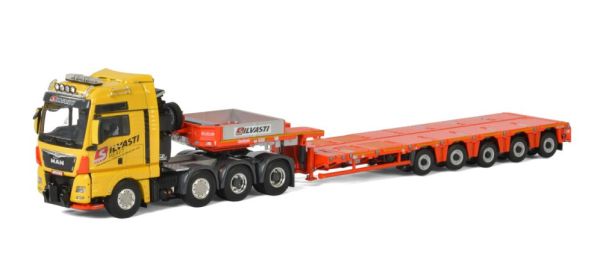 WSI01-2113 - MAN TGX XXL 8x4 NOOTEBOOM met 5-assige dieplader SILVASTI - 1