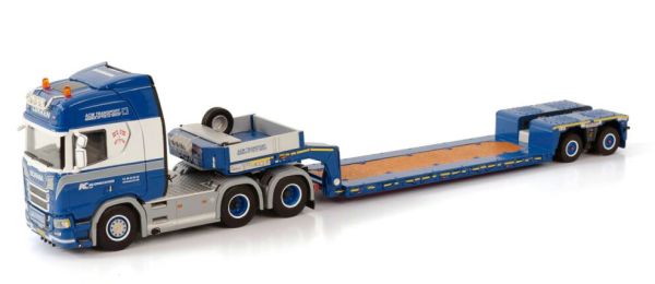 WSI01-3572 - SCANIA R HIGHLINE 6x2 met 2-assige dieplader AC MEJERIMASKINER - 1