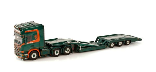 WSI01-3709 - SCANIA R STREAMLINE TOPLINE 6x2 met 3-assige aanhanger POSTMA GRIJPSKERK - 1