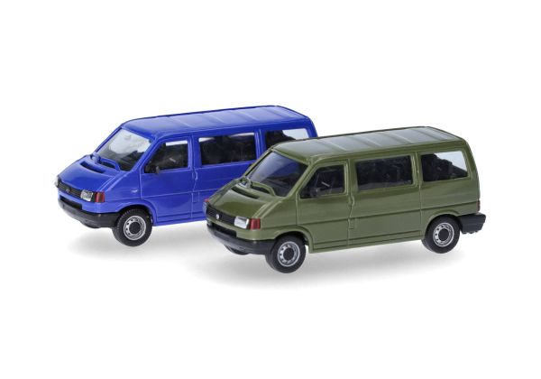 HER012805-002 - VOLKSWAGEN T4 groen en blauw - 2 onderdelen om in elkaar te zetten - 1