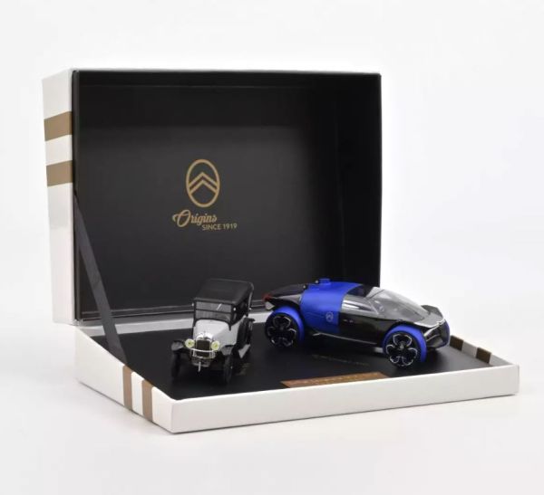 NOREVAMC0191312 - 2019 CITROEN Eeuwfeest Box Set - Zilver A Type met Blauw 19_19 Concept Car - 1