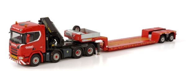 WSI02-2938 - SCANIA R CR20N 8x4 NOOTEBOOM met 2-assige dieplader en palfinger pk 150002 sh - 1