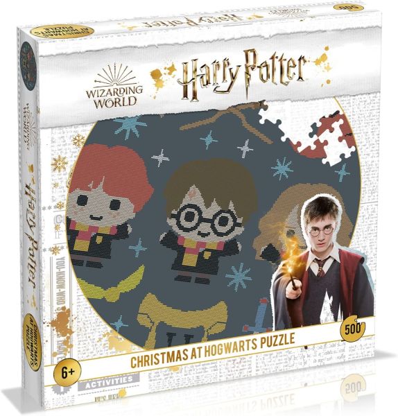 WIN02055 - 500-delige puzzel HARRY POTTER - Kerstmis op Zweinstein - 1