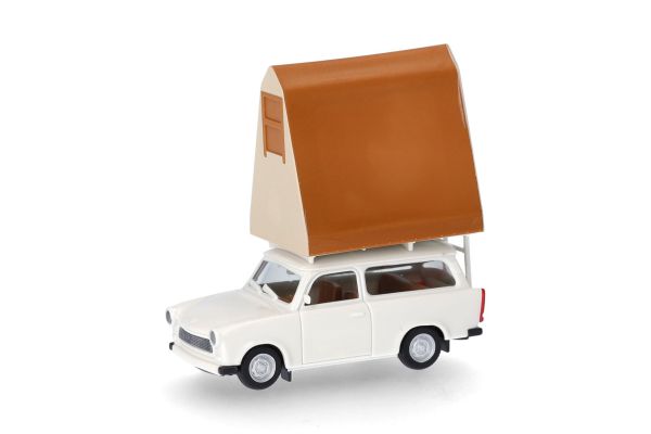 HER024167-002 - TRABANT 601 Universeel met grijs-witte daktent - 1