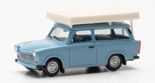 HER024181-003 - TRABANT pastelblauw met daktent - 1