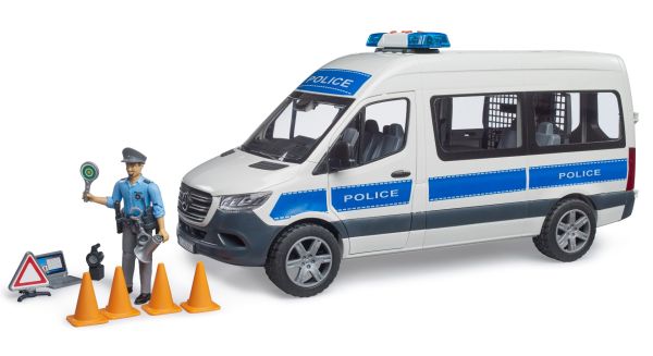 BRU2683 - MERCEDES-BENZ Sprinter Politie met politieagent en accessoires - 1