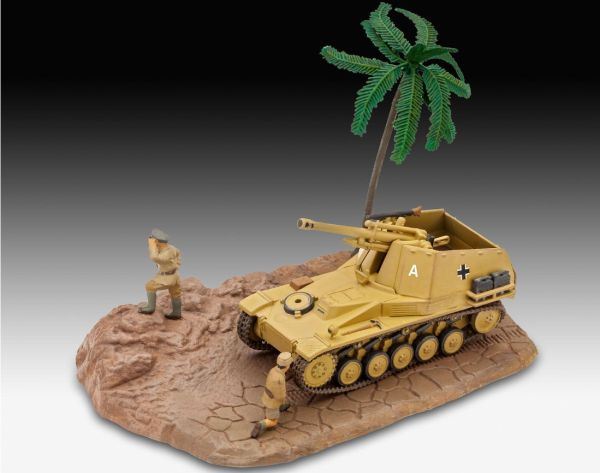 REV03334 - Diorama met SD KFZ tank met karakter te monteren en te schilderen - 1