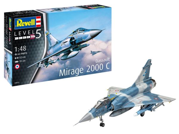 REV03813 - Modelvliegtuig blauw en grijs - DASSAULT Mirage 2000C - 1