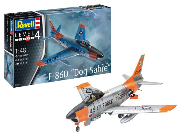 REV03832 - F-86D Dog Sabre vliegtuig om te bouwen en te schilderen - 1