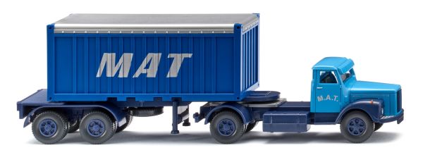 WIK052604 - SCANIA 4x2 met containerdrager en M.A.T. container - 1