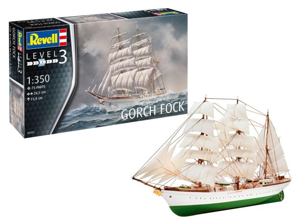 REV05432 - Gorch Fock boot in elkaar te zetten en te schilderen - 1