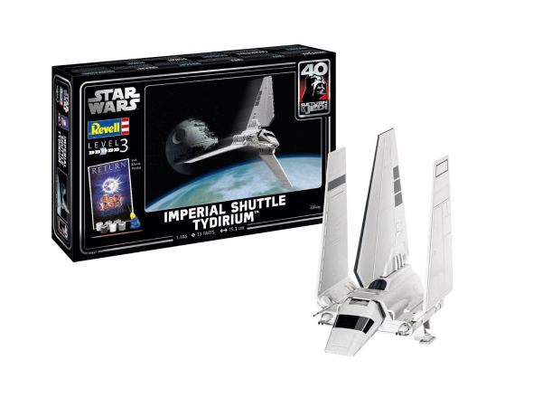 REV05657 - Imperial Shuttle Tydirium STAR WARS met verf om in elkaar te zetten - 1