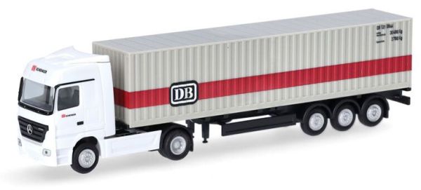 HER066846 - MERCEDES BENZ Actros 4x2 met 3-assige containeraanhangwagen DEUTSCHE BAHN - 1