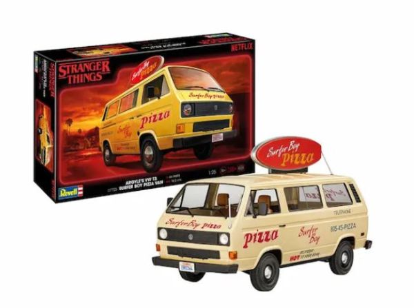 REV07725 - VOLKSWAGEN T3 Bus - Surfer Boy - STRANGER THINGS om in elkaar te zetten en te schilderen - 1