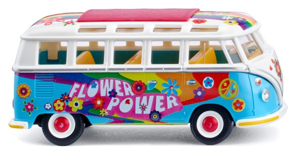 WIK079744 - VOLKSWAGEN Type 1 sambabus - FLOWER POWER - 1