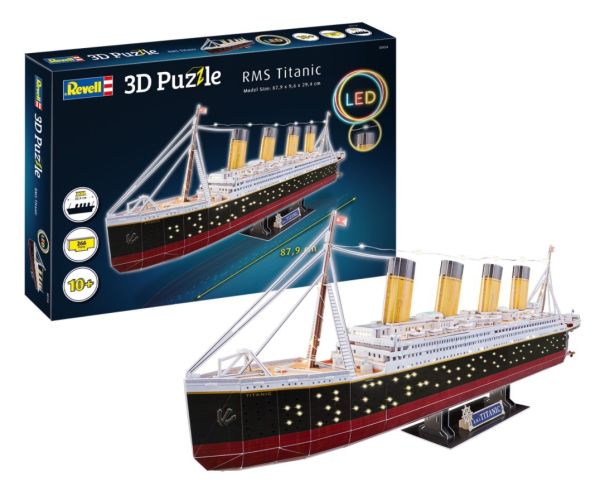 REV00154 - 3D Puzzel Led Editie 266 Stuks RMS TITANIC - 1