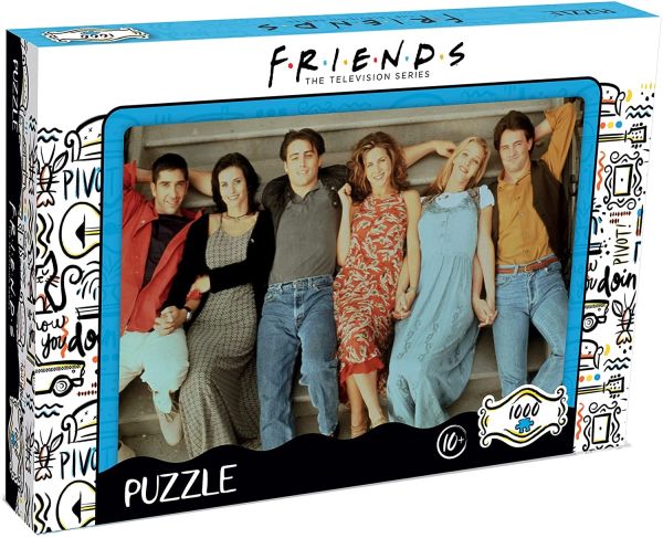 WIN01042 - 1000 stukjes FRIENDS puzzel - Op de Perron - 1