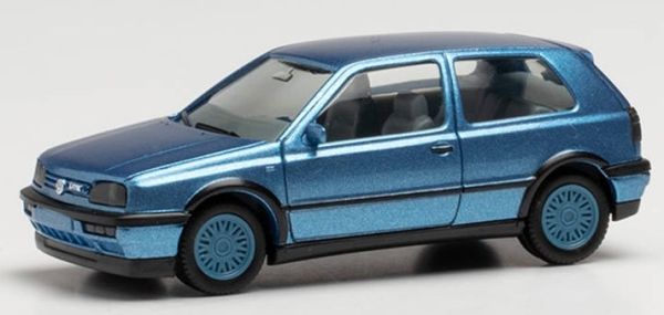 HER034074-002 - VOLKSWAGEN Golf III VR6 Blauw metallic - 1