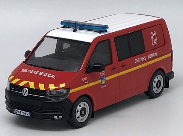 ODE086 - VOLKSWAGEN T6 Pompier SDIS06 - Gelimiteerde oplage van 504 - 1