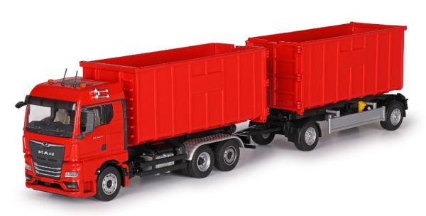 CONSET10019 - MAN TGX GM 6x2 Rechte vrachtwagen met kipper en 1+1 assen rood - 1