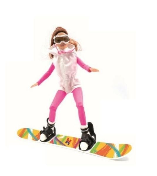 JC10019 - 28cm Winterpop met Snowboard - 1