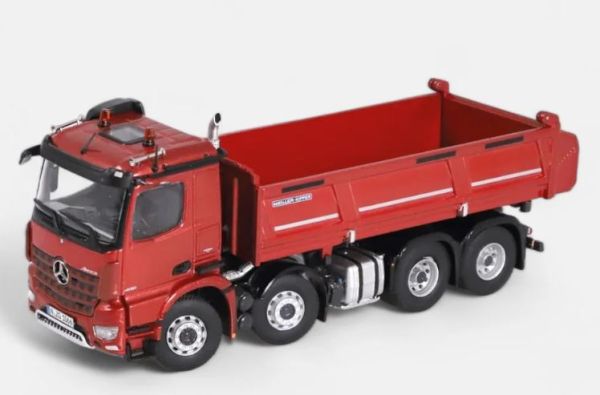 NZG1066/10 - MERCEDES-BENZ Arocs 8x4 kipper MEILLER rood metallic - 1