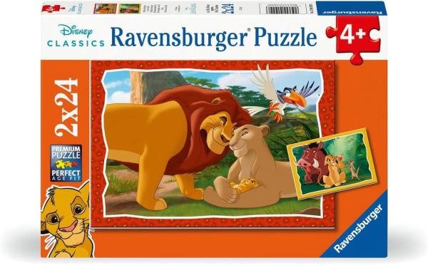 RAV120010 - 2 Puzzels 24 Stukjes - Het Verhaal van het Leven - THE LION KING - 1