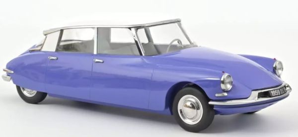 NOREV121569 - 1959 CITROEN DS 19 Blauw Delphinium en Wit - 1