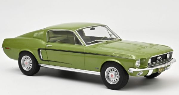 NOREV122704 - 1968 FORD Mustang Fastback GT metallic groen - 1