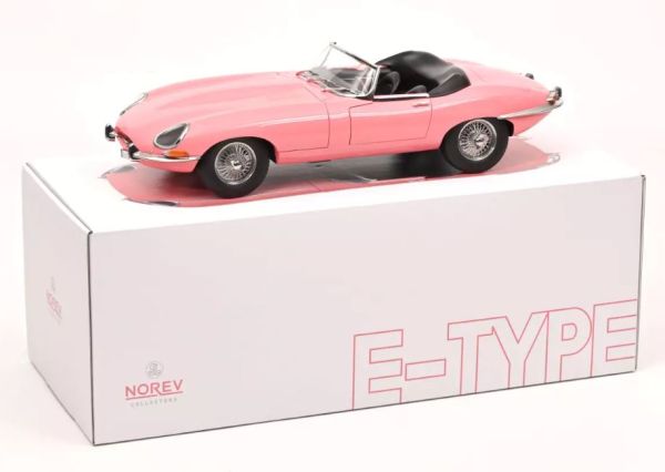 NOREV122721 - JAGUAR E-Type Cabriolet 1962 Roze - Beperkt tot 300 exemplaren. - 1