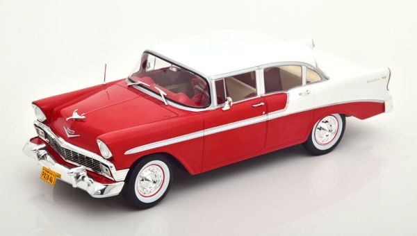 WBXWB124121 - CHEVROLET Bel Air Sedan Rood en wit - 1