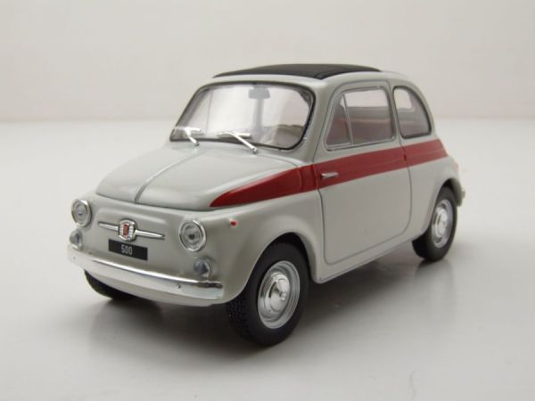 WBXWB124182 - FIAT 500 1960 Wit en rood - 1