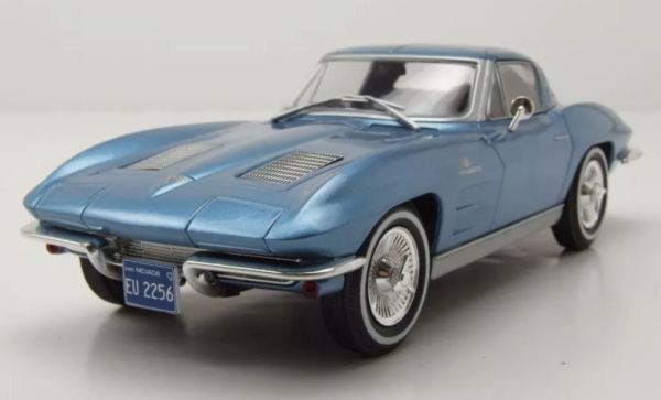 WBXWB124232 - CHEVROLET Corvette - C2 Stingray 1963 metallic blauw - 1