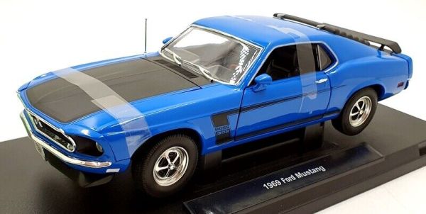 WEL12516BLEU - FORD Mustang boss 302 1969 blauw - 1