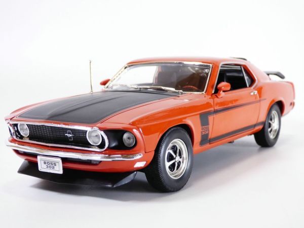 WEL12516ROUGE - FORD Mustang boss 302 1969 rood - 1