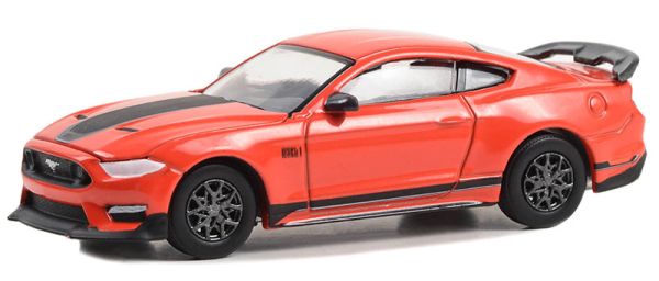 GREEN13340-E - FORD Mustang Mach 1 2021 rood uit de serie THE STAMPEDE in blisterverpakking - 1