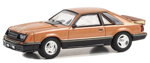 GREEN13340-F - FORD Mustang Cobra 1980 bruin uit de serie THE STAMPEDE in blisterverpakking - 1