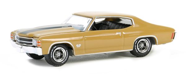 GREEN13350-C - CHEVROLET Chevelle SS 454 1971 Bruin uit de GL MUSCLE serie in blisterverpakking - 1