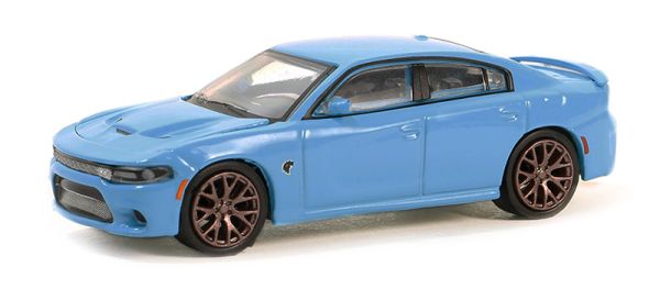 GREEN13350-D - 2016 DODGE Charger SRT Hellcat Blue uit de GL MUSCLE reeks in blisterverpakking - 1