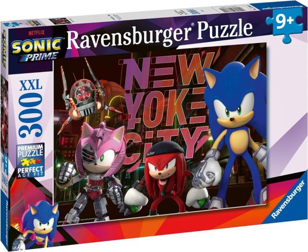 RAV133840 - XXL-puzzel 300 stukjes Sonic Prime - New Yoke City - 1