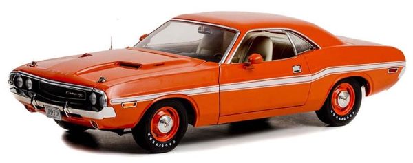 GREEN13630 - 1970 DODGE Challenger Oranje met witte strepen - 1