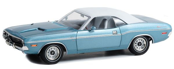 GREEN13644 - 1970 DODGE Challenger blauw met wit dak WESTERN SPORT SPECIAL - 1