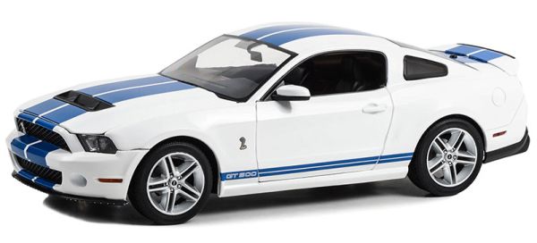 GREEN13674 - 2011 FORD Mustang GT500 Wit met blauwe strepen - 1