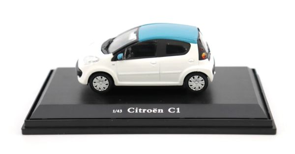 OPTIMUM143002 - CITROEN C1 Wit met blauw dak - 1