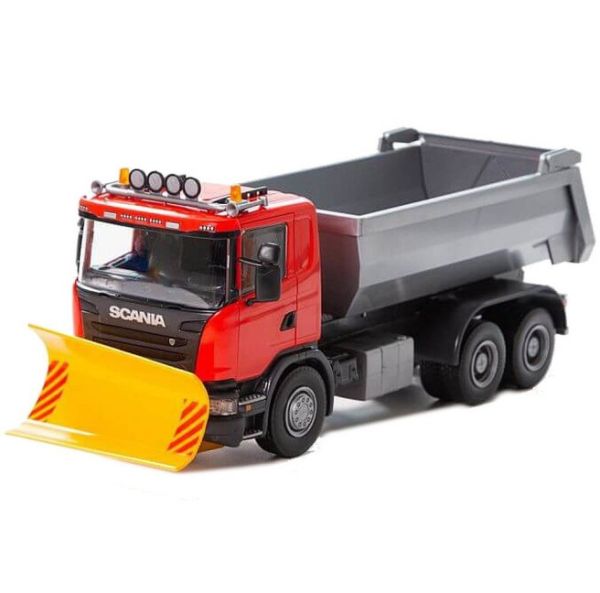 EMEK15505 - SCANIA G 6x4 rood met sneeuwblad - 1