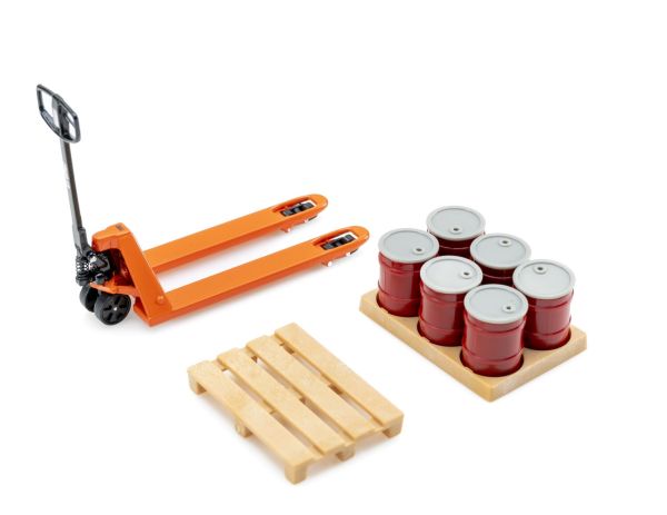 MOT16124 - TOYOTA BT Lifter oranje pallet truck met accessoires - 1