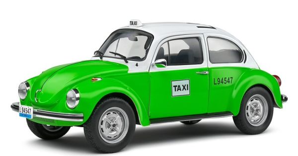 SOL1800521 - VOLKSWAGEN Kever 1303 1974 Mexicaanse Taxi groen en wit - 1