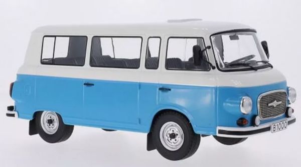 MOD18007 - BARKAS B1000 minibus 1965 Wit en blauw - 1