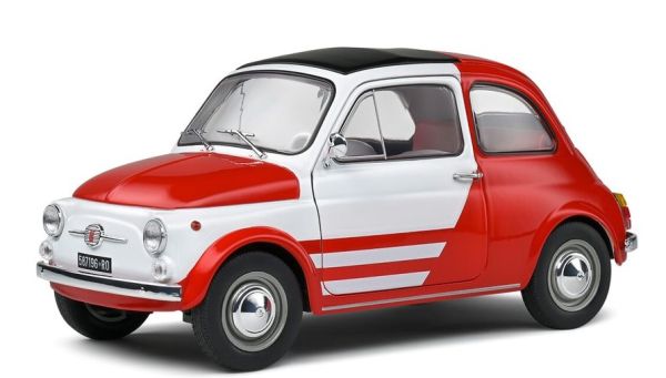 SOL1801408 - FIAT 500 Turbina Tribute 1965 Rood en wit - 1